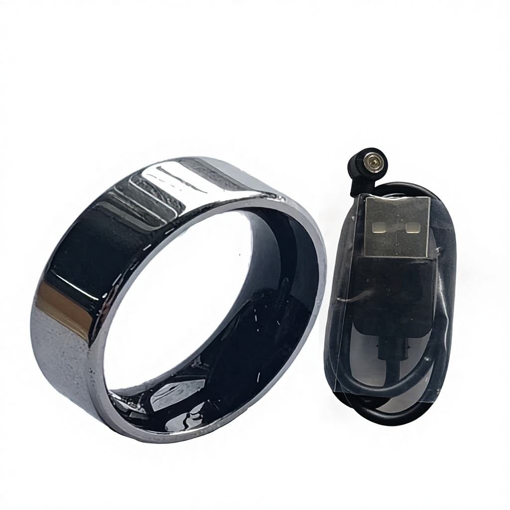 Câble de charge magnétique gris argenté