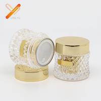 Botol akrilik emas kustom 30/50g, wadah Serum Perawatan Kulit ruang ganda