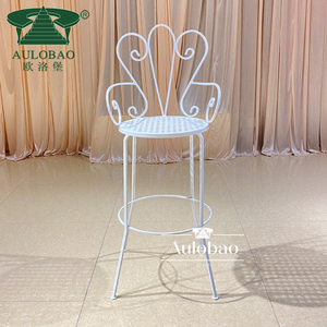 Modern <b>Comfortable</b> High Chair <b>Bar</b> <b>Stool</b> Commercial Restaurant Seating Upholstered Metal Frame Design - Product Image 1