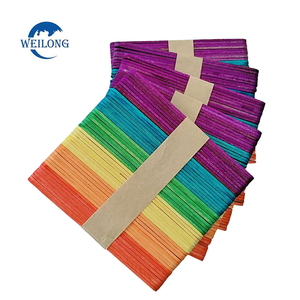 Palos de helado de madera coloridos para manualidades de niños, palos de helado <span class=keywords><strong>Jumbo</strong></span> artesanales a granel - Product Image 1