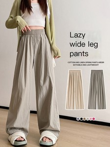 <strong>Women</strong> Wide Leg Pants Loose Fit Casual High Waist <strong>Trousers</strong> <strong>for</strong> <strong>Women</strong> Sweatpants Joggers <strong>Baggy</strong> Summer Pants Custom Logo OEM - Product Image 1