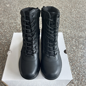รองเท้าบูทหนังวัว DF408 ดีไซน์ใหม่สำหรับฝึกซ้อม แฟชั่นผู้ชาย สไตล์ทหาร - Product Image 4