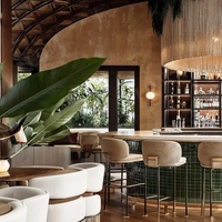 Canapé en cuir de luxe moderne pour café