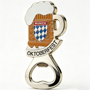 Custom Zinc Alloy Soft Enamel Beer Mug Opener with Magnetic Back Love & Music Themes Halloween Beer Festival Souvenir - Product Image 5