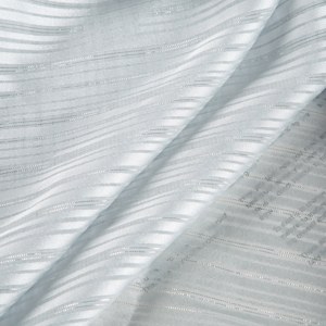 100% Polyester Silberfaden Jacquard Maßgeschneiderte Streifen Atmungsaktiver Antistatischer Satin-Stoff Schal OEM/Kundenspezifischer Service - Product Image 2