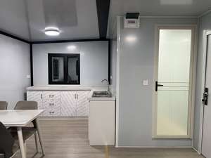 Maison conteneur extensible à succès pour hôtel, 2-3 chambres, structure en acier, double aile, maison préfabriquée de 20 pieds - Product Image 6