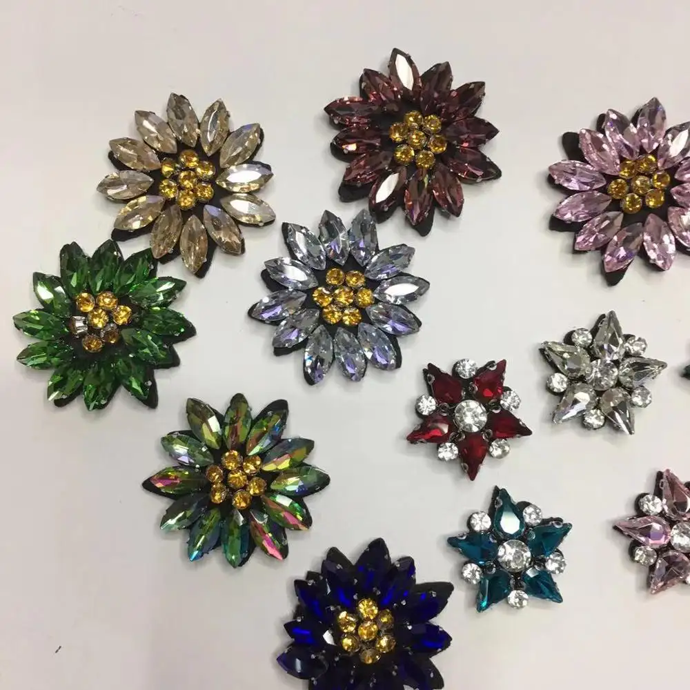 Embroidery Flower Sequined Beaded Applique Patch Supplies for Coat,T-Shirt,Costume Decorative