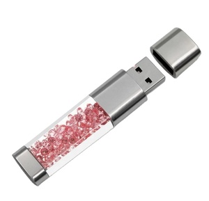 Clé USB en cristal pour bijoux, USB 2.0/3.0, 32 Go, 64 Go, avec logo personnalisé, cadeau d'affaires ou de mariage, clé USB promotionnelle - Product Image 3