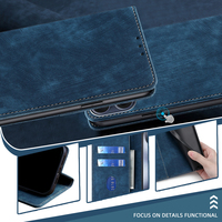 Étui portefeuille magnétique classique de couleur unie avec béquille antichoc pour Tecno Camon 50 40 Pro Spark 50 40 Pova 7 Pop 20 10