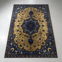 Tapis de sol moderne en velours cristal polyester 3D, luxe léger, pour chambre à coucher, chevet, salon, décoration de la maison, couverture de canapé