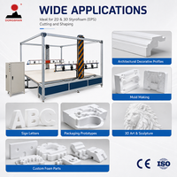 Machine de découpe CNC pour polystyrène, équipement de découpe de forme en mousse à fil chaud pour le traitement personnalisé du polystyrène 2D et 3D
