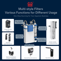 Filtre à air pour aquarium et boîte de filtration humide avec média filtrant en quartz et tubes