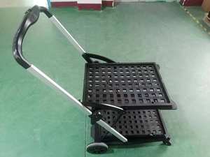 बहुउद्देशीय वाणिज्यिक पीपी चार पहियों मोबाइल फोल्डिंग शॉपिंग कार्ट के साथ मोबाइल फोल्डिंग कार्ट - Product Image 3