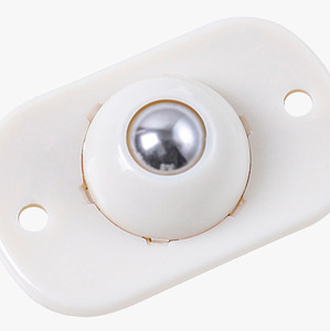 Selbstklebende Rollen, 4 Stück, kreisförmige Kunststoffrollen mit integriertem 360-Grad-Drehgelenk, Stahlkugel, universelle Kleberollen - Product Image 5