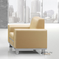 Ensemble de canapés de bureau en cuir sur mesure KL-S023, style moderne, pour bureau à domicile et salon, avec garantie de 6 ans