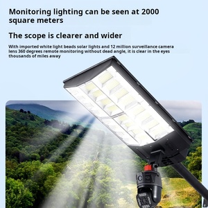 Năng lượng mặt trời ánh sáng đường phố với máy ảnh 4G Wifi 3MP kép giám sát ngoài trời năng lượng mặt trời ánh sáng giám sát 2000W <span class=keywords><strong>CCTV</strong></span> không dây - Product Image 6