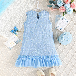 Summer Light Luxury <b>Small</b> Fragrant Style Sleeveless Dress With Three-dimensional Flowers and Fresh Western Style Skirt - Product Image 3