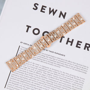 Listensmart Diamond Metal 22mm Correa para <span class=keywords><strong>Huawei</strong></span> <span class=keywords><strong>Watch</strong></span> GT3 Honor Magic <span class=keywords><strong>Watch</strong></span> 2 <span class=keywords><strong>GS</strong></span> <span class=keywords><strong>3</strong></span> Pro ES 316l Correas de reloj de acero inoxidable - Product Image 4