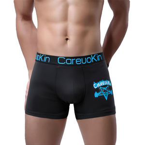 2025 Vendita all'Ingrosso di Mutande Assortite Casuali in <span class=keywords><strong>Microfibra</strong></span> Sportiva, <span class=keywords><strong>Boxer</strong></span> Stampati da <span class=keywords><strong>Uomo</strong></span> Traspiranti in Stile Seta di Latte - Product Image 2