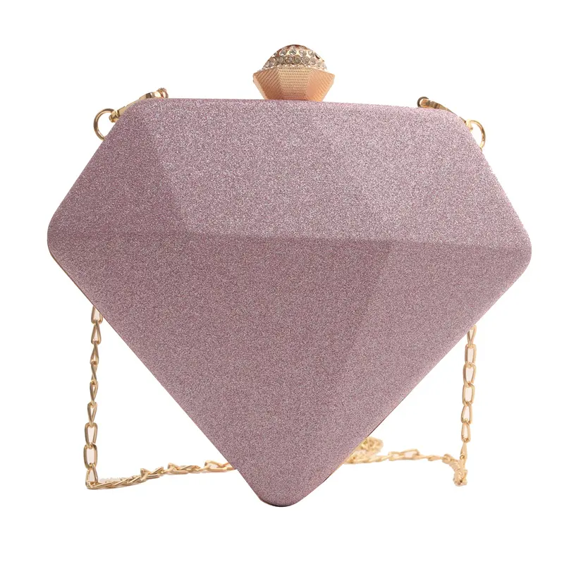 Accessori per banchetti per feste nuziali borse a tracolla con strass a forma di diamante per borse da sera da donna