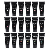Gel Poly Coloré pour Ongles, Gel Acrylique en Gros, Sans HEMA, Sans TPO, Gel d'Extension UV LED Professionnel pour Salon, Marque Privée OEM
