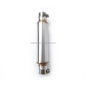 Risonatore universale in acciaio inossidabile da 63 mm per tutti i tubi di scarico auto, riduce il fenomeno di risonanza e si instala perfettamente - Product Image 3