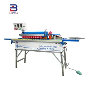 Woodworking manual edge bander wood door cabinet curve 5-function automatic edge banding machine for PVC