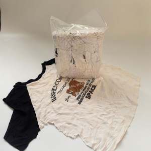 Trapos de Algodón Blancos Estampados de Alta Calidad, Trapos de Limpieza de Algodón Blanco Estándar para Taller, Valor Inmejorable - Product Image 1