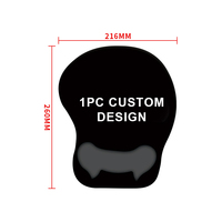 Tapis de souris d'impression ergonomique promotionnel avec support de poignet protégez vos poignets tapis de souris repose-poignets en gel