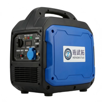 Generator Inverter Portabel 2200W Mesin Bensin 4-Tak Berpendingin Udara 48V 60V 72V Pengisian Daya EV untuk Cadangan Rumah dan Berkemah di Luar Ruangan