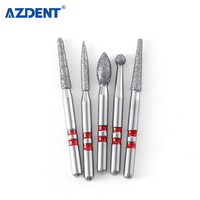 Top vente 5 pièces/boîte dentaire AZDENT zircone diamant fraise Kit