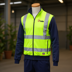 Sudadera Larga con Cierre Regular Ttake, Ropa de Trabajo, Ropa de Seguridad Reflectante - Product Image 3