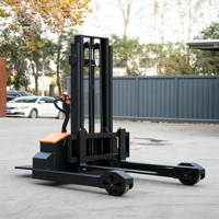 Apilador Eléctrico Todoterreno de Alta Resistencia Woerkai de 2000 kg, Altura de Elevación de 3000 mm, Estabilizadores Extendidos, Grado Industrial