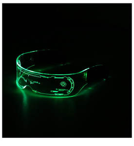 STORY MG1011 Occhiali Luminosi a LED con 7 Colori e 5 Modalità, Occhiali LED Illuminati, Occhiali da Sole con Visiera LED per Feste in Costume - Product Image 2