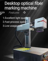 Machine de marquage laser à fibre de bureau Raycus MAX facile à utiliser, impression rotative DXF, étuis de téléphone, anneaux, artisanat métallique, laser