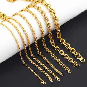 JXX XL-91 Collar de Cadena de Latón Chapado en Oro Unisex, Joyería Hip Hop Personalizada al por Mayor para Bodas, Fiestas y Regalos - Product Image 2