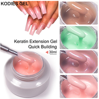 KODIES Gel de Construction Ongles, Extension Semi-Permanente UV Poly Hard Gel Kératine Protéine Vernis, Manucure, Logo Personnalisé/Marque Privée OEM