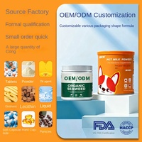 Poudre de lait pour animaux de compagnie, chien et chat, lécithine, chondroïtine, calcium, DHA, huile de saumon, probiotiques, vitamines, comprimés pour la santé des articulations, OEM