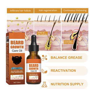 Huile de soin pour la croissance de la <span class=keywords><strong>barbe</strong></span>, soin naturel biologique à étiquette privée, personnalisée pour les hommes - Product Image 4