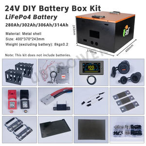 Boîtier de <span class=keywords><strong>batterie</strong></span> DIY 24 volts avec cellules de type empilable 8S, boîtier de <span class=keywords><strong>batterie</strong></span> Lifepo4 25,6V 280Ah pour boîtes de <span class=keywords><strong>batterie</strong></span> Lifepo 24V, supports - Product Image 2