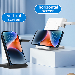 <span class=keywords><strong>Chargeur</strong></span> sans fil magnétique pliable 3-en-1 15W compact avec support pour smartphone, <span class=keywords><strong>montre</strong></span> <span class=keywords><strong>connectée</strong></span> et écouteurs, entrée Type C - Product Image 4