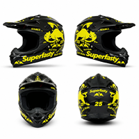 Casque de moto tout-terrain personnalisé avec double visière, étanche, homologué DOT, équipement de conduite de qualité professionnelle