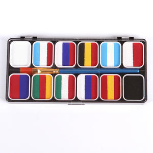 National Flag Fans Glow Makeup OEM Custom Rainbow Cake Skin <b>Face</b> Body Paint for Party - Product Image 2