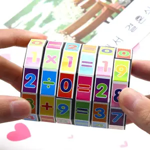 Children Montessori Educational Toy Kid Puzzles Computational Number Learning Toy Cylindrical Digital Magic Math cube toy