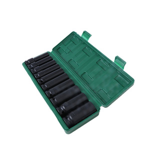 <b>Socket</b> <b>Set</b> 12.5mm Series Extended Hex Automotive Repair Mechanic Tool Industrial Grade 10 Piece Kit - Product Image 2
