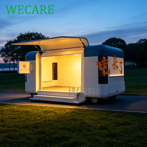 WECARE Nuevo Diseño Moderno Remolque <span class=keywords><strong>de</strong></span> Comida Móvil para Café, Cerveza, Bebidas, Comida, Pollo Asado, Totalmente Equipado como Restaurante - Product Image 2