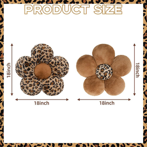 2 Estilos de Almohadas de Peluche <span class=keywords><strong>con</strong></span> Estampado de Leopardo, Juguete de Peluche Suave, Cojín Decorativo para el Hogar, Cojín <span class=keywords><strong>con</strong></span> Forma de Flor para Cama o Sofá - Product Image 3