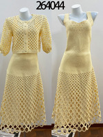Robe midi élégante Joydressing en maille bleu clair, sexy, col en V, avec perles et découpes, robes de soirée en maille, vente en gros, personnalisable