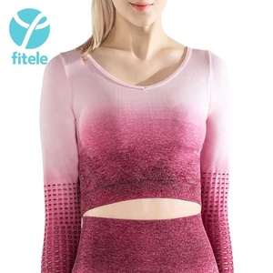 <span class=keywords><strong>Ropa</strong></span> Deportiva personalizada de manga larga para <span class=keywords><strong>mujer</strong></span>, <span class=keywords><strong>ropa</strong></span> de Yoga de leopardo de talla grande - Product Image 3