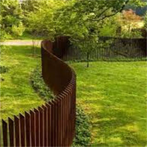 Piquets de clôture <span class=keywords><strong>en</strong></span> acier corten, panneaux de clôture, <span class=keywords><strong>poteaux</strong></span> de jardin pour clôtures - Product Image 2